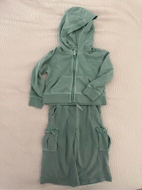 Cat & Jack Sage Green Hoodie and Pants Set